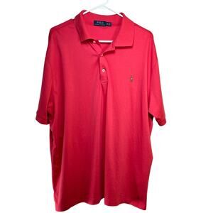 Polo Ralph Lauren Pink Polo Shirt Men's 2XB 180/108B Soft Touch Interlock Knit
